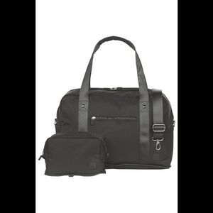 IHKWIP The Packable Duffel Bag and Cosmetic Case Set Black